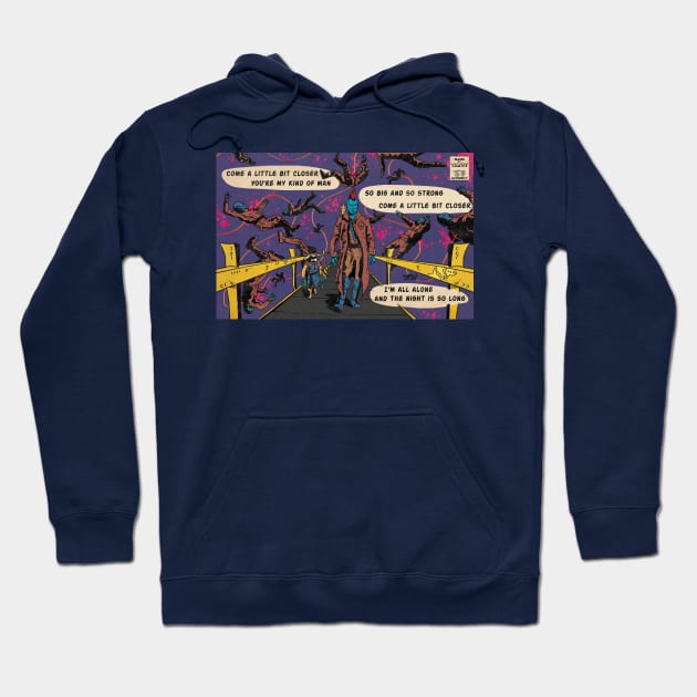 Guardians of the Galaxy Whistle scene retro comic Hoodie by SpikeyTortoiseComics